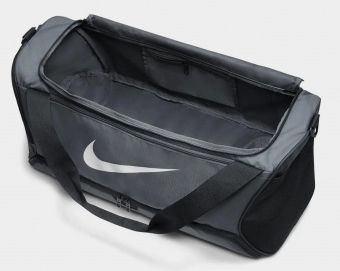 Сумка Nike NK BRSLA M DUFF - 9.5 60L сірий, чорний Уні 63,5х30,5х30,5 см 00000020527