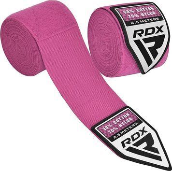 Бинты RDX HAND WRAPS 2.5 METER розовый 2,5м HWJ-RP
