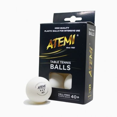 М'яч для настільного тенісу Atemi 3* (White) at-003_1