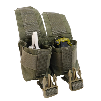 Тактичний підсумок під 2 гранати KIBORG GU Double Mag Pouch Khaki 4072