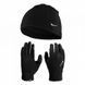 Набір шапка і рукавички NIKE M FLEECE HAT AND GLOVE SET чорний Чол S/M 00000017935 фото 2