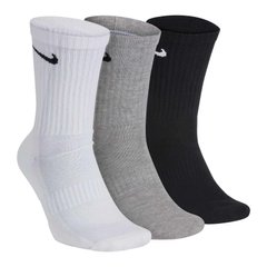 Шкарпетки Nike U NK EVERYDAY CUSH CREW 3PR чорний, білий, сірий Уні 34-38 00000011666