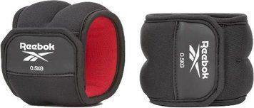 Обважнювачі щиколотки Reebok Ankle Weights чорний, червоний Уні 0.5 кг RAWT-11220