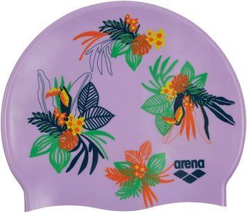 Шапка для плавання Arena PRINT JR фіолетовий Діт OSFM 00000023295