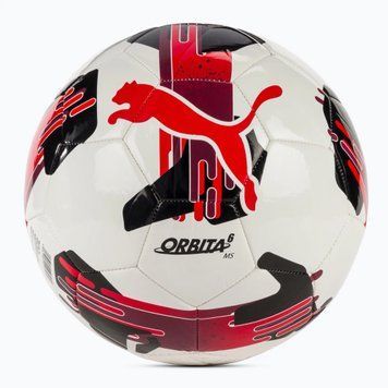 М'яч футбольний Puma Orbita 6 MS білий, чорний, бордовий 4 (084335-04) 084335-04