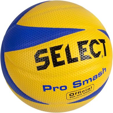 М'яч волейбольний Select Pro Smash Volley New жовто-синій Уні 5 00000014458