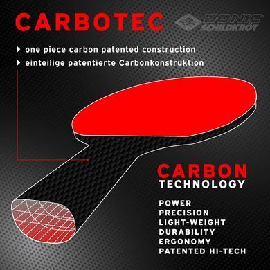 Набір для настільного тенісу Donic-Schildkrot Carbotec 7000 (ракетка + чохол) 758221S