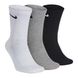Шкарпетки Nike U NK EVERYDAY CUSH CREW 3PR чорний, білий, сірий Уні 34-38 00000011666 фото 2