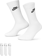Шкарпетки Nike U NK NSW EVERYDAY ESSENTIAL CR 3PR білий Уні 42-46 00000017407