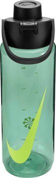 Бутылка Nike TR RENEW RECHARGE CHUG BOTTLE 24 OZ зеленый, черный 709 мл N.100.7636.011.24