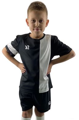 Дитяча футбольна форма X2 (футболка+шорти), розмір S (чорний/білий) DX2001BK/W-S DX2001BK/W