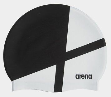 Шапка для плавання Arena ICONS TEAM STRIPE CAP білий, чорний Уні OFSM 001463-125