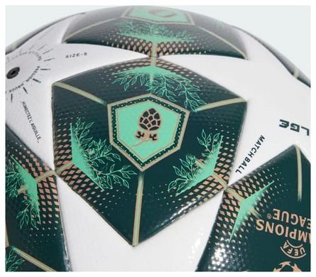 Футбольный мяч Adidas UCL LGE белый, зеленый Уни 4 JH1296
