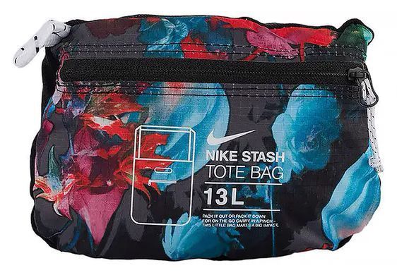 Сумка на плечо Nike NK STASH TOTE - AOP чорний, червоний, синій Уні 43 x 36 x 15 см DV3089-010