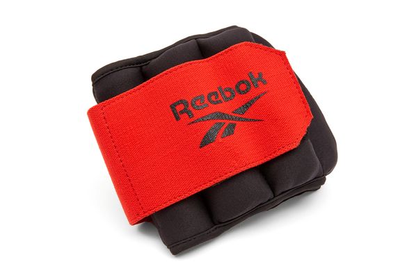 Обважнювачі зап'ястя Reebok Flexlock Wrist Weights чорний, червоний Уні 1.0 кг 00000026246