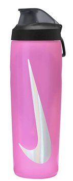 Бутылка Nike REFUEL BOTTLE LOCKING LID 24 OZ розовый, черный, серебристый Уни 709 мл N.100.7668.637.24