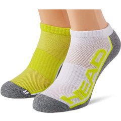 Шкарпетки Head PERFORMANCE SNEAKER 2P UNISEX жовтий, сірий, білий Уні 35-38 00000019588