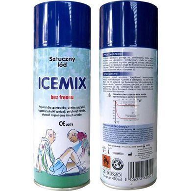 Охолоджуючий спрей "заморозка" спортивна ICEMIX "400мл. (Польща) 5906372629021