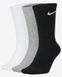 Шкарпетки Nike U NK EVERYDAY LTWT CREW 3PR чорний, білий, сірий Уні 46-50 00000007747 фото 3