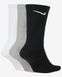 Шкарпетки Nike U NK EVERYDAY LTWT CREW 3PR чорний, білий, сірий Уні 46-50 00000007747 фото 2