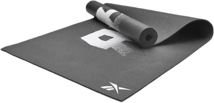 Двосторонній килимок для йоги Reebok Double Sided 4mm Yoga Mat чорний Уні 173 х 61 х 0,4 см 00000026218