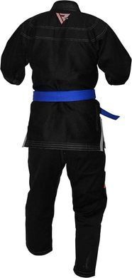 Костюм для бразильського джиу-джитсу RDX BRAZILIAN JIU-JITSU SUIT чорний A4 BJJ-S1B