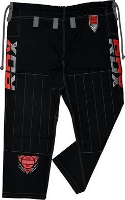 Костюм для бразильського джиу-джитсу RDX BRAZILIAN JIU-JITSU SUIT чорний A4 BJJ-S1B