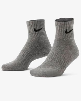 Шкарпетки Nike U NK EVERYDAY CUSH ANKLE 3PR чорний, білий, сірий Уні 38-42 00000014701