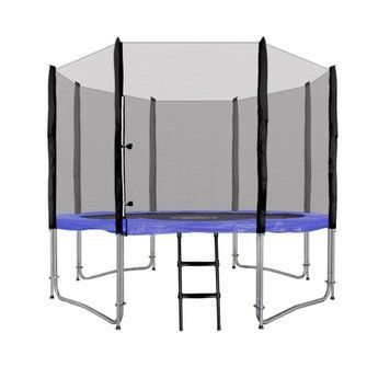 Батут SkyRamiz з зовнішньою сіткою 10 футів 305 см чорно-синій TRAMP.10FT.NIE