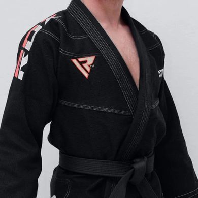 Костюм для бразильського джиу-джитсу RDX BRAZILIAN JIU-JITSU SUIT чорний A4 BJJ-S1B