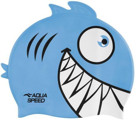 Шапка для плавання Aqua Speed ZOO Pirana 9697 піранья, бірюзовий Діт OSFM 246-02