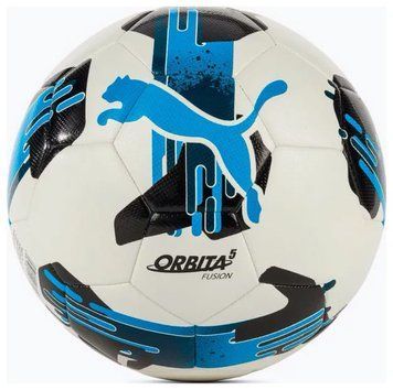 М'яч футбольний Puma Orbita 5 FUSION білий, чорний, синій Уні 5 084331-05
