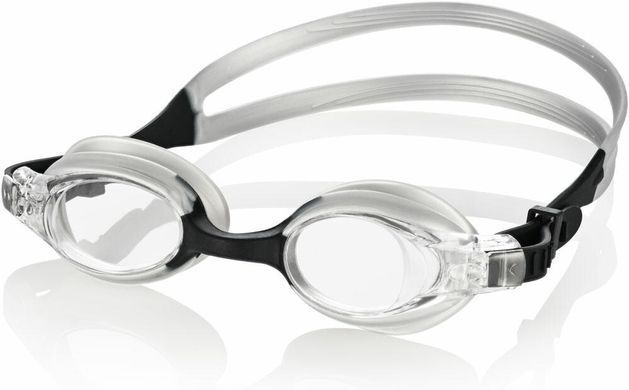 Окуляри для плавання Aqua Speed AMARI 041-45 сірий, чорний дитячі OSFM 041-45