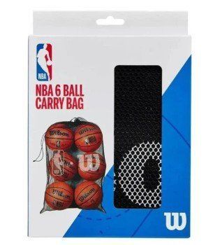 Сітка для м'ячів Wilson W NBA 6 BALL MESH CARRY BAG BK WTBA70030