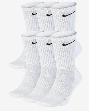 Шкарпетки Nike U NK EVERYDAY CUSH CREW 6PR-BD білий Уні 42-46 00000013892