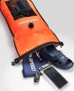 Буй для плавання з кишенею Aqua Speed OPEN WATER SWIM BUOY+POCKET 63230 помаранчевий 17 літрів 747-75