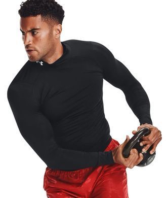 Лонгслів Under Armour HG Armour Comp Mock LS чорний Чол  1369606-001