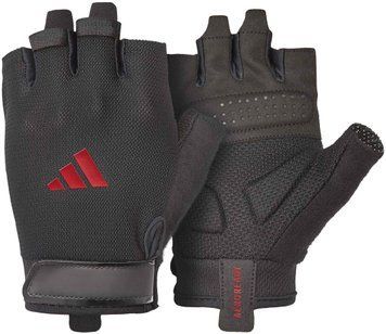 Рукавички для тренінгу Adidas Essential Training Gloves чорний, червоний Уні S ADGB-15001RD