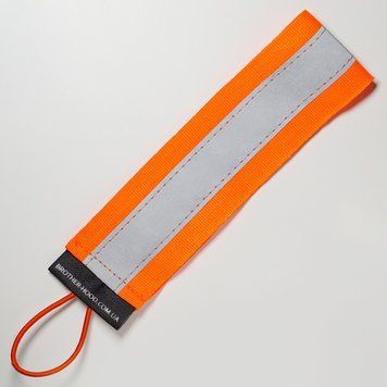 Світловідбивна підвіска, брелок, флікер orange 120003