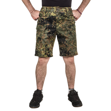 Шорти тактичні камуфляжні чоловічі Brotherhood Camo Флектарн рипстоп 56-58 BH-U-SHCM-F-56