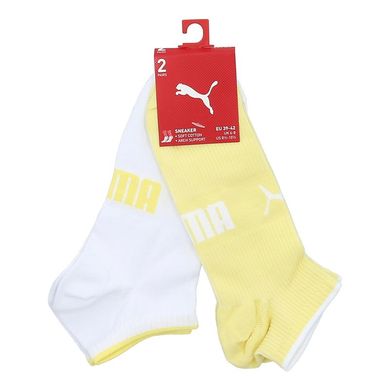 Шкарпетки Puma SNEAKER STRUCTURE 2P WOMEN жовтий, білий Жін 39-42 00000009490