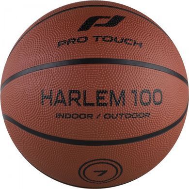 М'яч баскетбольний PRO TOUCH Harlem 100 коричневий, чорний Уні 7 81051525