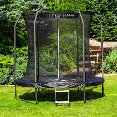 Батут THUNDER INSIDE ELITE з внутрішньою сіткою 8 футів 244 см чорний INSIDE-ELITE-8FT-BLACK