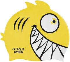 Шапка для плавання Aqua Speed ZOO Pirana 9700 піранья, жовтий Діт OSFM 00000024256
