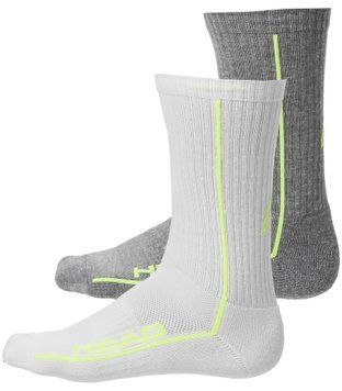 Шкарпетки Head ALL SPORTS PERFORMANCE CREW 2P сірий, білий Чол  701229020-004