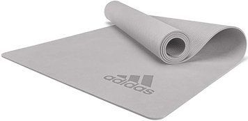 Коврик для йоги Adidas Premium Yoga Mat серый Уни 176 х 61 х 0,5 см ADYG-10300GR