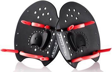 Лопатки для плавання Aqua Speed Skill Paddle 1789 чорний червоний Уні S 15х14см 147-07S
