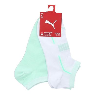 Шкарпетки Puma GIRLS MESH SNEAKER 2P ментоловий, білий Діт 27-30 00000009528