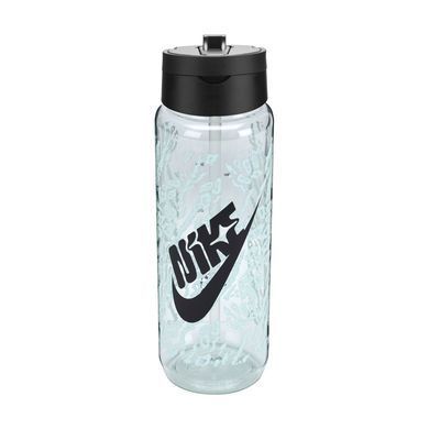 Пляшка NIKE TR RENEW RECHARGE STRAW BOTTLE 24 OZ чорний, зелений Уні 709 мл N.100.7643.301.24
