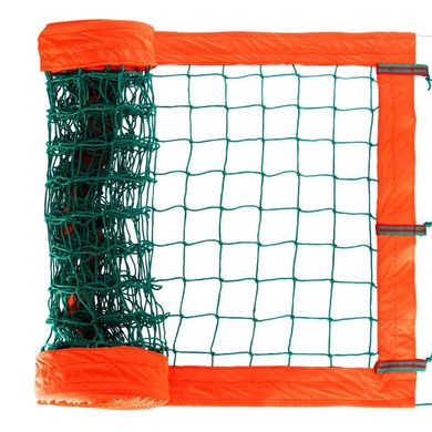 Сетка волейбольная 1x8,5 м. (шнур 3,5 мм, ячейка 10*10 см), вузловая с тросом SO-0952 SO-0952